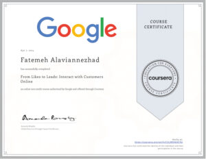 گواهی google رسانه اجتماعی